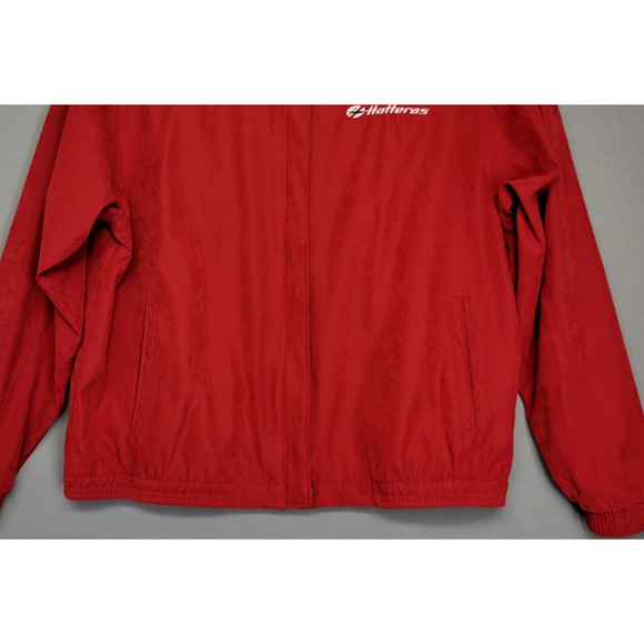 Antigua Boat Jacket Hatteras Island Yachts Gear Womens XL Red Mock Neck Zip - Picture 6 of 15